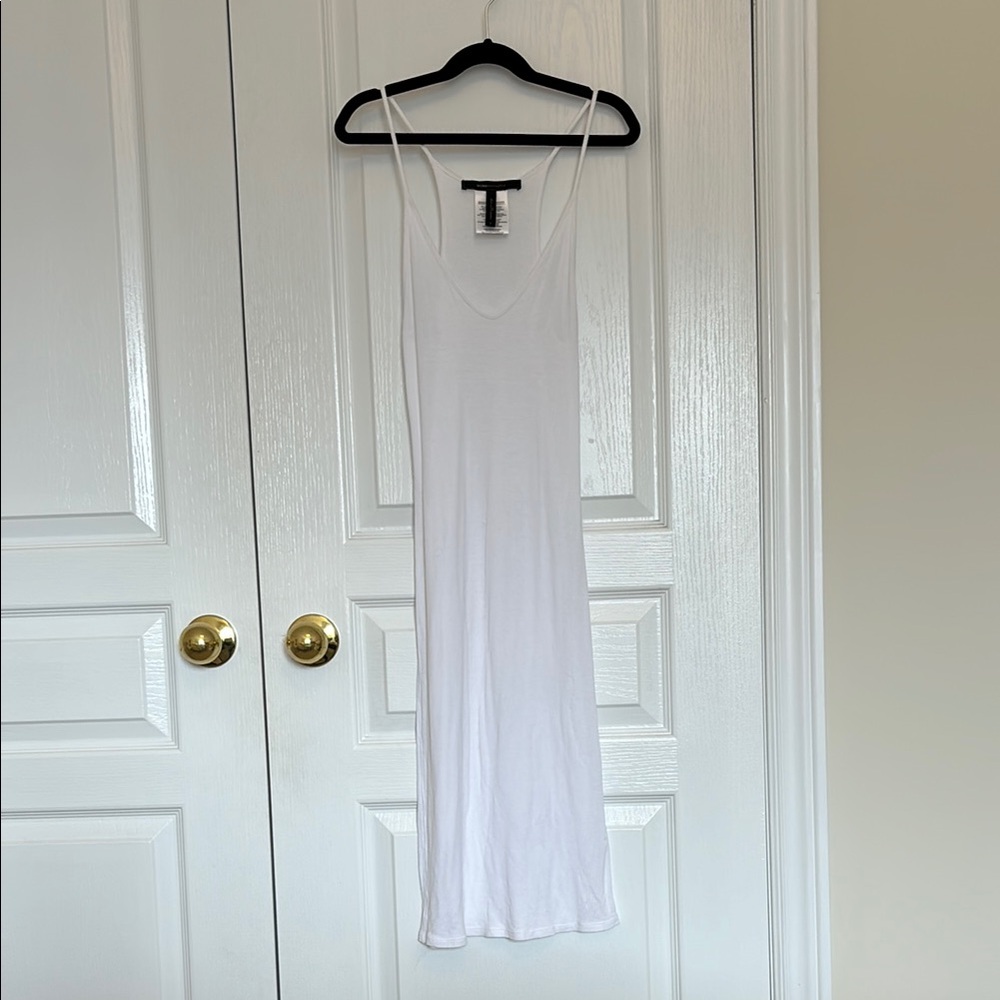 BCBG MAXAZRIA Kimme Knit White Tank Dress